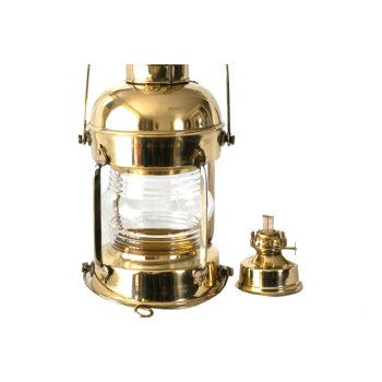 Stylowa mosiężna lampa żeglarska z mosiądzu 32cm