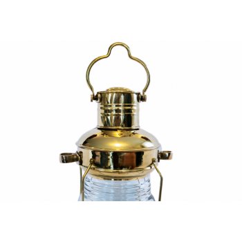 Stylowa marynistyczna lampa żeglarska nawigacyjna z polerowanego mosiądzu