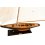 Drewniany model klasycznego jachtu regatowego Columbia, 2-krotny zwycięzca regat o Puchar Ameryki