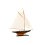 Drewniany model klasycznego jachtu regatowego Columbia, 2-krotny zwycięzca regat o Puchar Ameryki